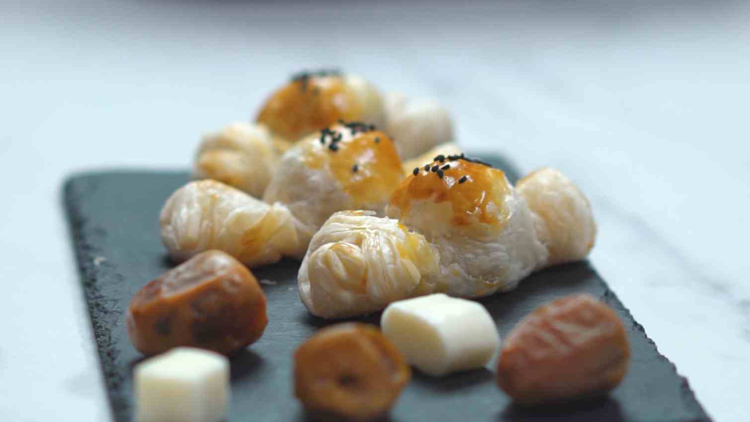 Baladna Sukkary Date Bonbons Stuffed with Mozzarella